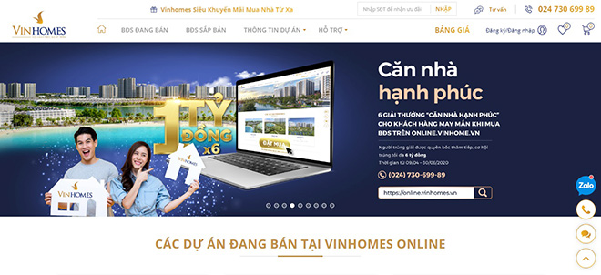 Vinhomes ra mắt sàn giao dịch bất động sản trực tuyến - 1