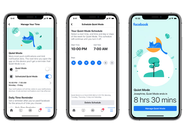 Công nghệ thông tin - Facebook ra mắt tính năng Quiet Mode, tắt âm thông báo
