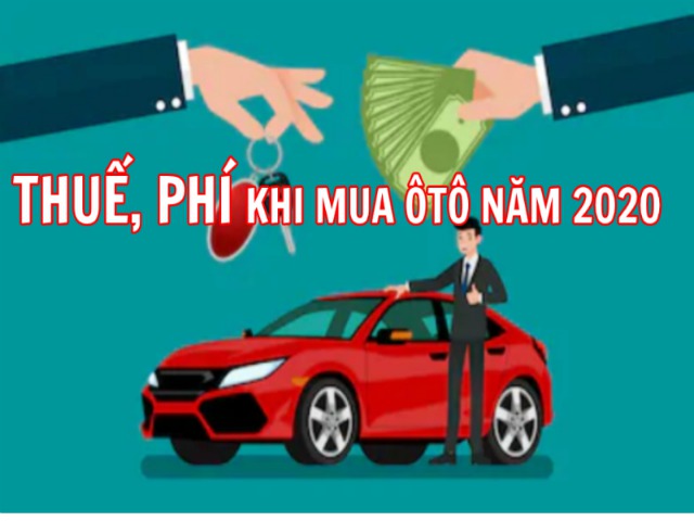 Tư vấn - Infographic: Các loại thuế, phí khi mua ôtô mới năm 2020