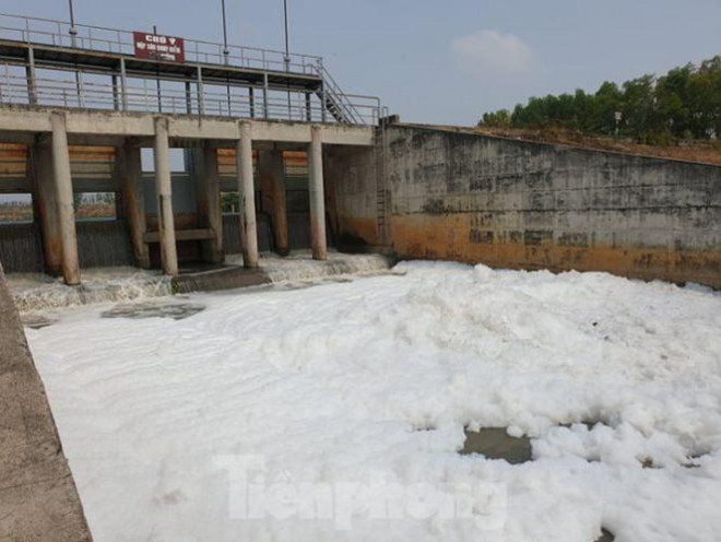 Lộ nguyên nhân khiến hàng loạt kênh, suối ở Bình Dương bị phủ "tuyết trắng" - 2