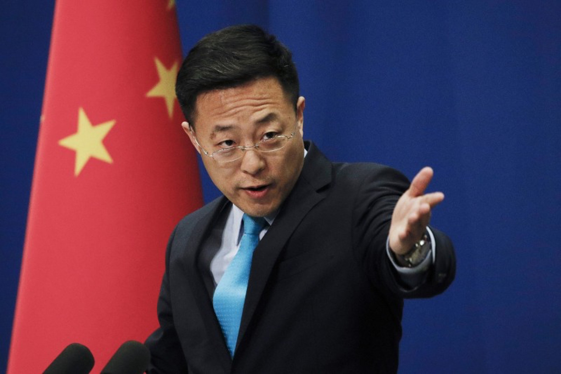 Phát ngôn viên của Bộ Ngoại giao Trung Quốc – Triệu Lập Kiên (ảnh: SCMP)