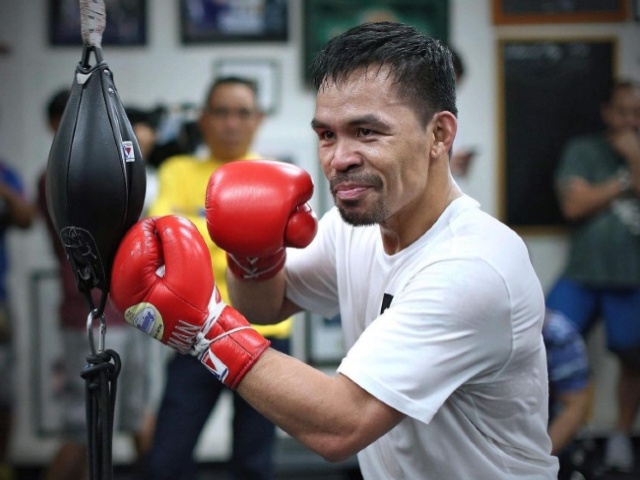 Thể thao - "Ông trùm" Pacquiao tập cực sung: Lộ thời điểm “tái xuất giang hồ”