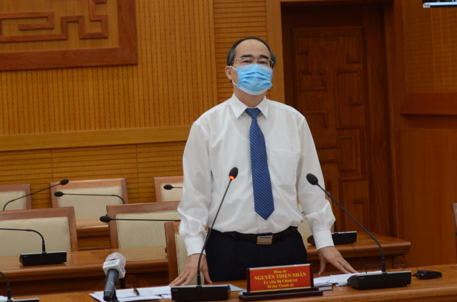 Ủy viên Bộ Chính trị, Bí thư Thành ủy TP.HCM Nguyễn Thiện Nhân phát biểu khai mạc hội nghị