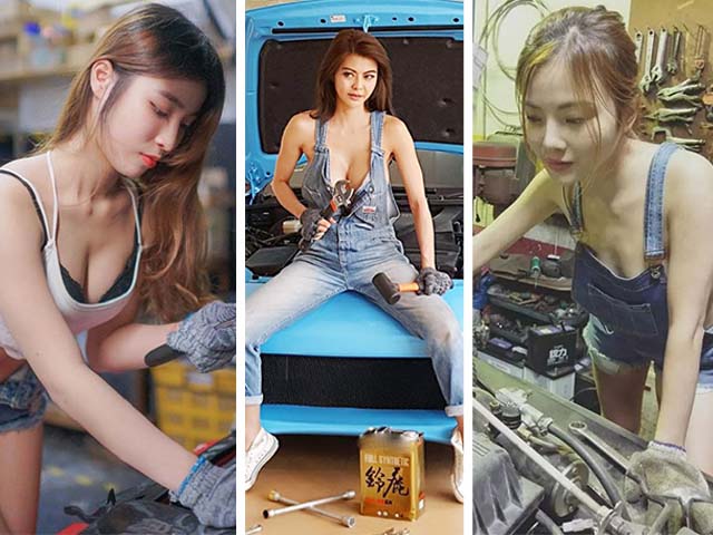 Media - 3 cô "thợ sửa xe" nóng bỏng bậc nhất châu Á dễ khiến khách nam kéo đến nườm nượp