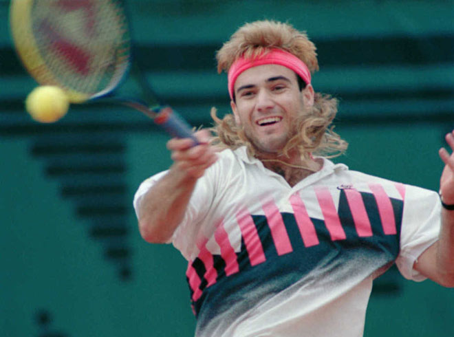 Andre Agassi mất một Grand Slam vì quá lo lắng cho mái tóc giả