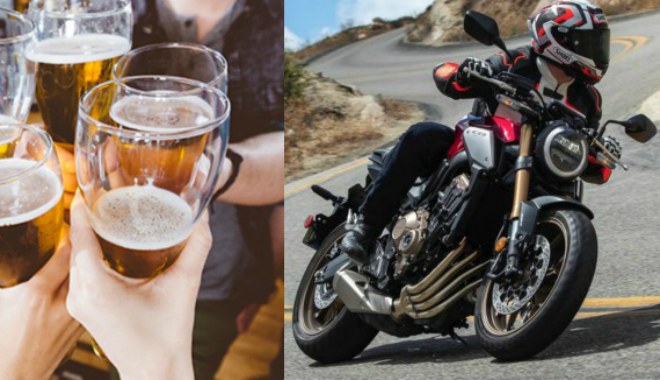 Uống rượu, bia lái xe máy sẽ bị xử phạt nghiêm.