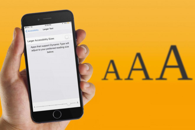 Cách cài đặt giảm hoặc tăng nhanh cỡ chữ trên iPhone và iPad - 1