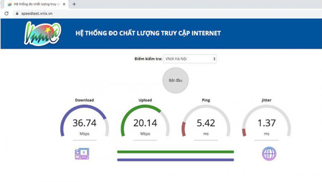 VNNIC lần đầu công bố kết quả đo tốc độ truy cập Internet Việt Nam - 2