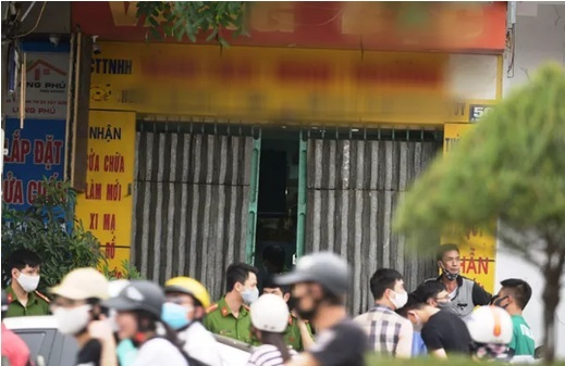 Ngôi nhà ở 50 Quang Trung nơi anh Lê Xuân Minh bị ngộ độc sau khi uống rượu.