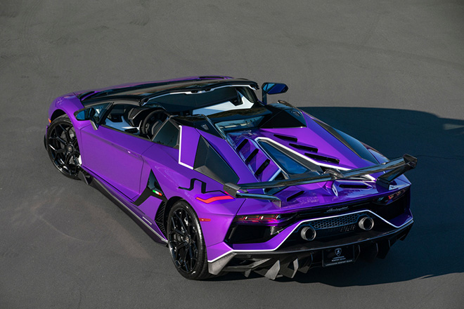 Siêu phẩm Lamborghini Aventador SVJ Roadster màu tím độc lạ về Việt Nam - 8