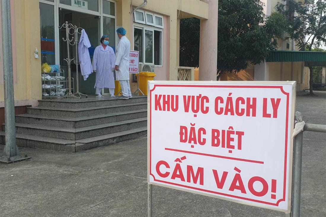 Một khu vực cách ly vì nghi ngờ có người nhiễm Covid-19. Ảnh minh họa.