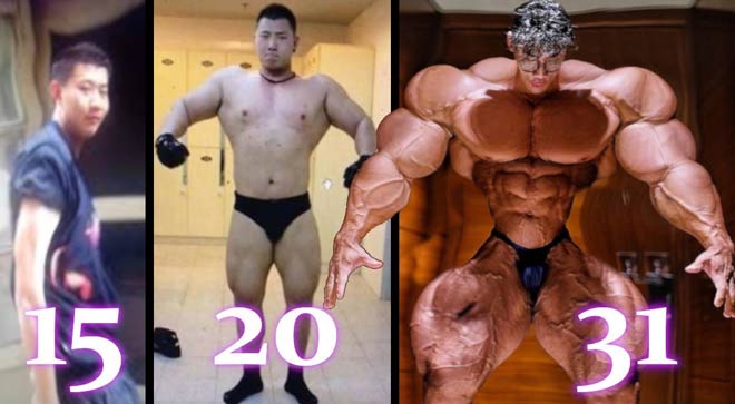 Cơ thể&nbsp;Chen Hui biến đổi ở các độ tuổi 15, 20, 31