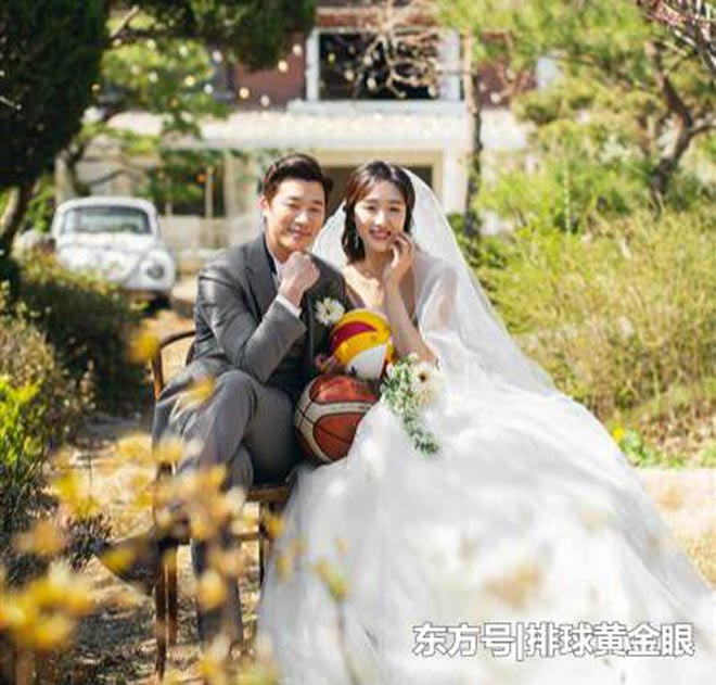 Ảnh cưới của cặp đôi thể thao đẹp Hàn Quốc