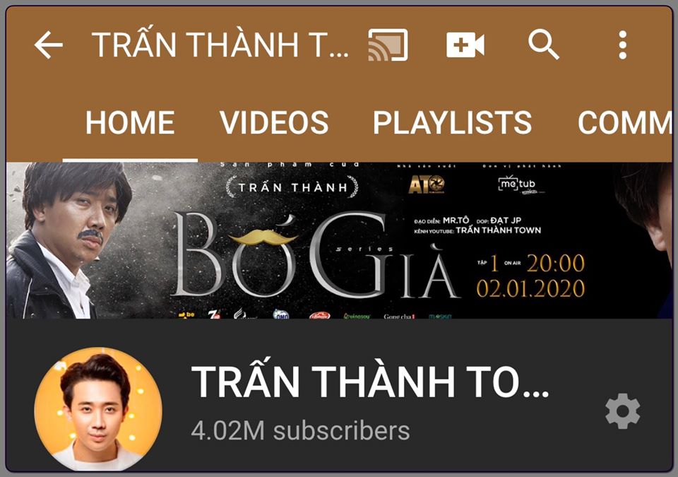 Kênh YouTube kiếm gần 5 tỷ/tháng của Trấn Thành vừa có thêm kỷ lục mới - 1