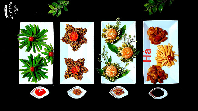 7. Thỉnh thoảng chị cũng &#34;bày vẽ&#34;, tạo hình những chiếc dù như thế này.
