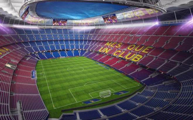 Ngay sau khi Barca tuyên bố nhượng quyền đặt tên cho sân Nou Camp trong 1 năm...