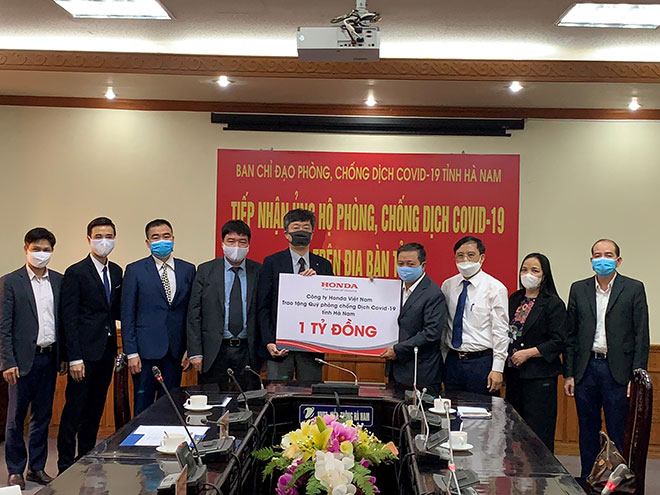 Honda Việt Nam cùng chung tay hỗ trợ đẩy lùi dịch bệnh COVID-19 tại Hà Nam - 1