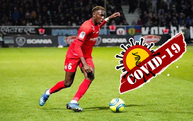 Junior Sambia (Montpellier) là&nbsp;ngôi sao đầu tiên thi đấu ở Ligue 1 nhiễm Covid-19 và đang trong tình trạng nguy kịch