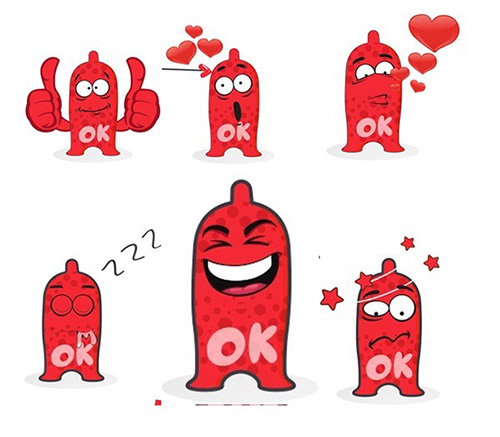 Những hình ảnh siêu ngộ nghĩnh của bộ OK sticker khiến nhiều bạn trẻ thích thú