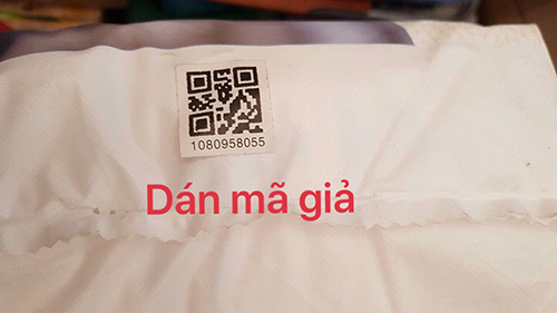 Thậm chí bị dán mã code giả