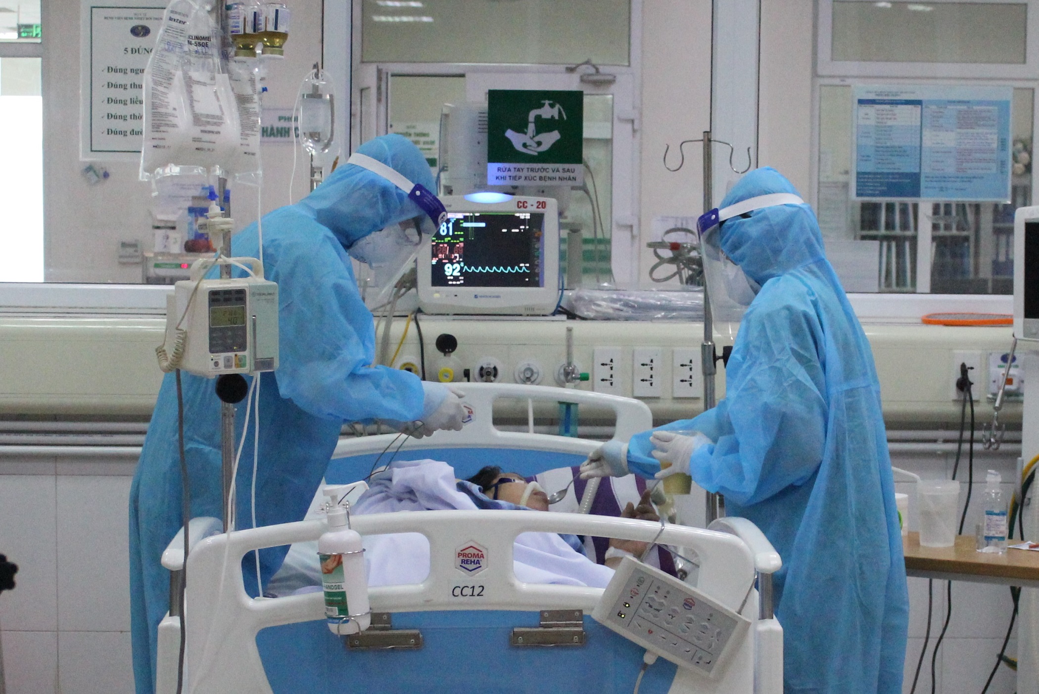 Một trường hợp bệnh nhân nhiễm Covid-19 đang điều trị tại bệnh viện
