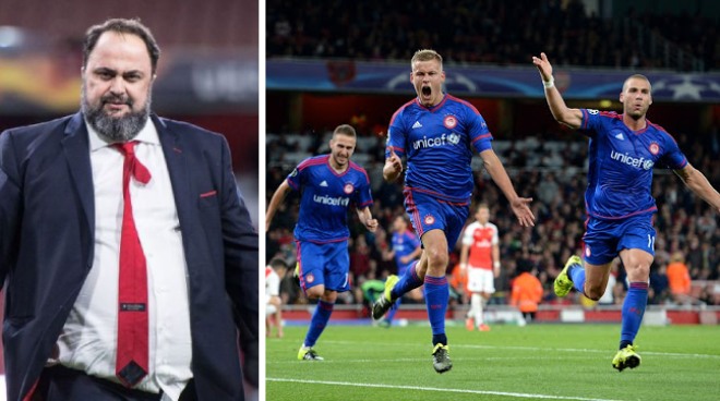 "Ông lớn" bóng đá Hy Lạp Olympiakos và chủ tịch Evangelos Marinakis vướng nghi án dàn xếp tỷ số