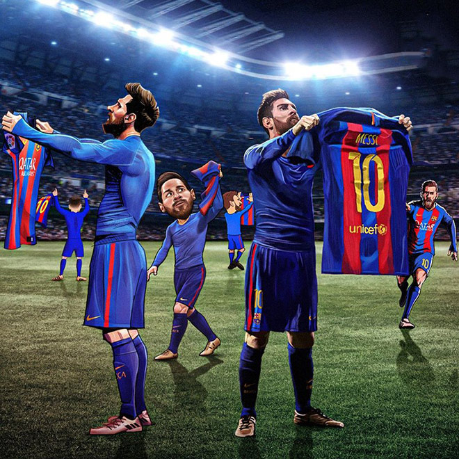 Màn ăn mừng "phơi áo" của Messi từng khiến Ronaldo và Real chết lặng.