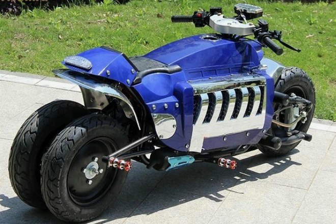 Môtô mạnh nhất thế giới Dodge Tomahawk có bản sao mini 150cc giá rẻ - 3