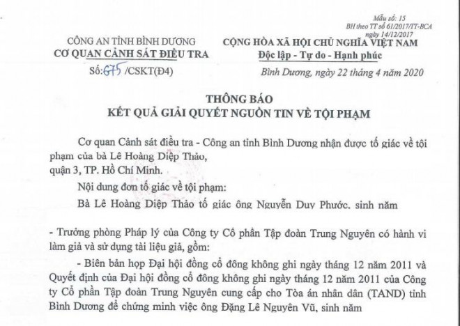 NÓNG: Khởi tố hình sự vụ "cướp" nhà máy cà phê hòa tan Trung Nguyên - 2