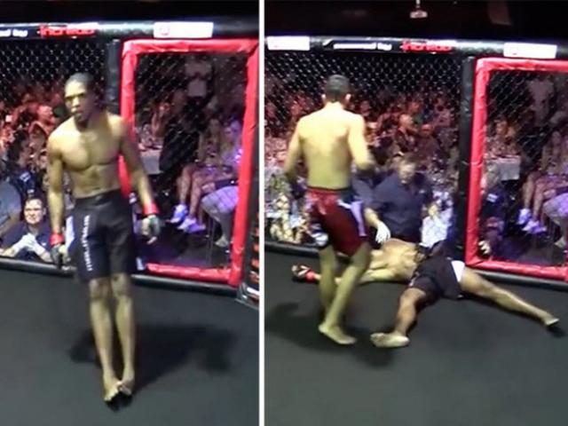 Thể thao - Pha “điểm huyệt” rúng động MMA: Đang đấu bỗng dưng ngã ngửa như phim