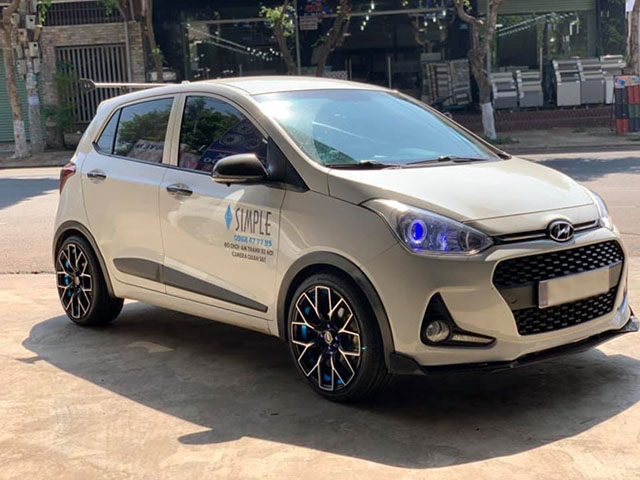 Tin tức ô tô - Cận cảnh Hyundai Grand i10 "độ" mâm 17 inch tại Việt Nam