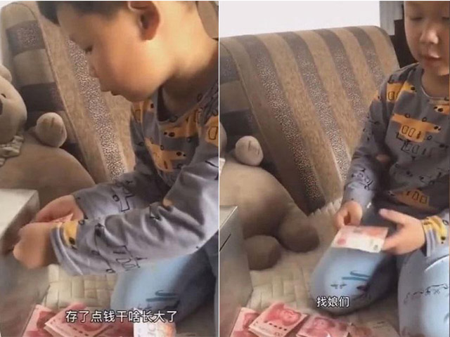 Bạn trẻ - Cuộc sống - Hỏi con trai tiết kiệm tiền làm gì, câu trả lời của bé khiến mẹ "đứng hình"