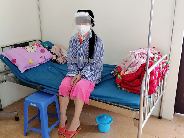 Bệnh nhân 268 khi đang&nbsp;điều trị tại BVĐK huyện Đồng Văn (Hà Giang).&nbsp;&nbsp;