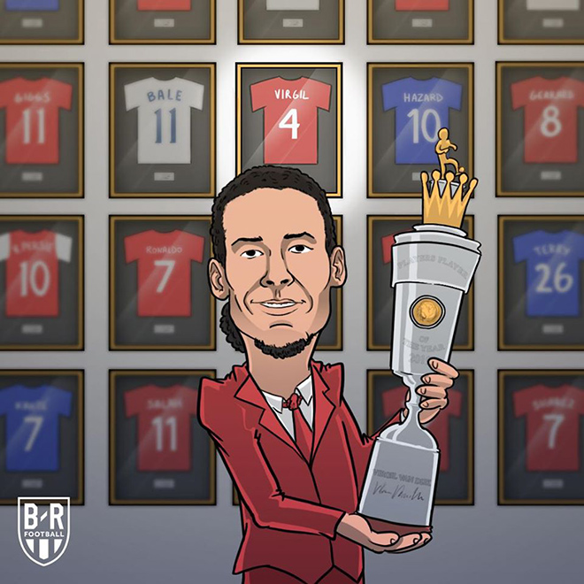 Mùa giải năm ngoái Van Dijk được bình chọn là cầu thủ xuất sắc nhất NHA.