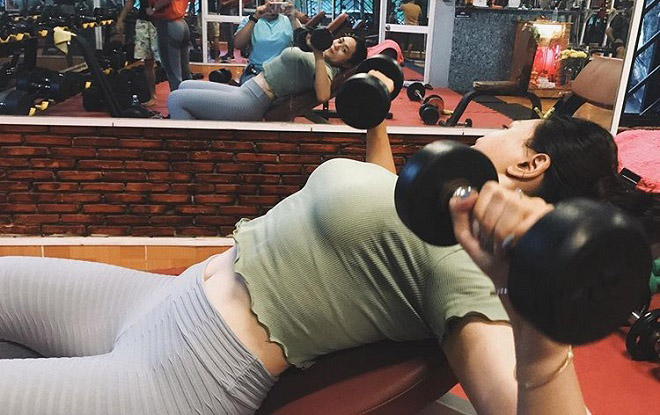 Quỳnh Như quyết tâm giảm cân để cải thiện ngoại hình.