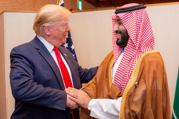 Tổng thống Mỹ Donald Trump và thái tử Ả Rập Saudi Mohammed bin Salman.