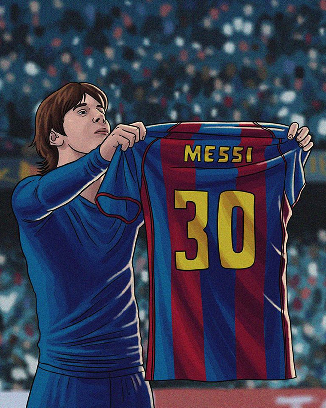 Màn "phơi áo" của Messi ngay tại Bernabeu khiến cả khán đài Real Madird chết lặng.