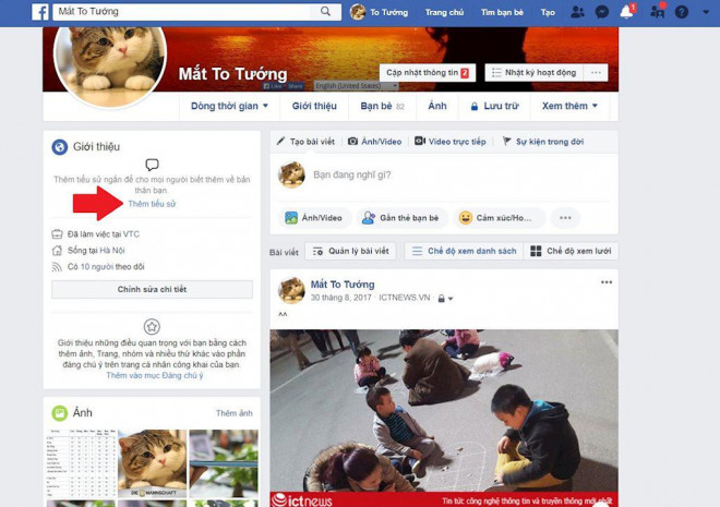 Hướng dẫn tạo tiểu sử Facebook bằng trình phát nhạc bài hát - 1