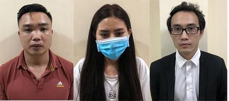 Ba đối tượng Võ Văn Tuấn, Bùi Thị Như Q. và Hoàng Quốc Long bị cơ quan Công an tạm giữ.