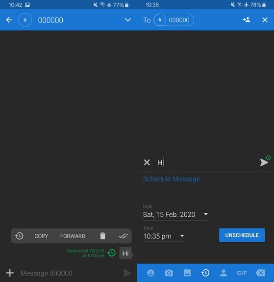 2 cách hẹn giờ gửi tin nhắn trên Android - 3