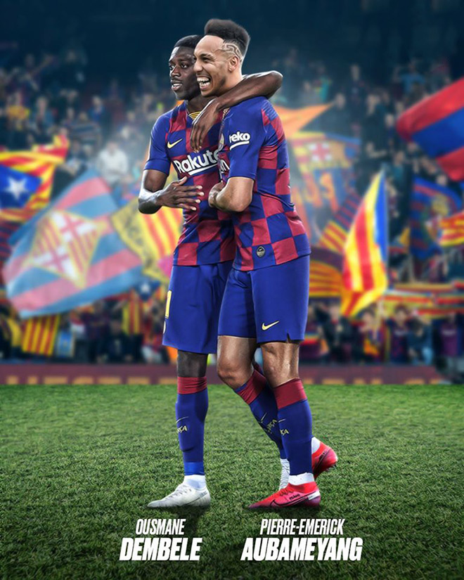 Bembele hi vọng sẽ lại được sát cùng Aubameyang tại Barcelona.