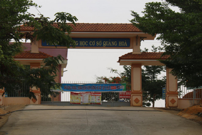 Trường THCS Quảng Hòa nơi có nhiều học sinh lập gia đình