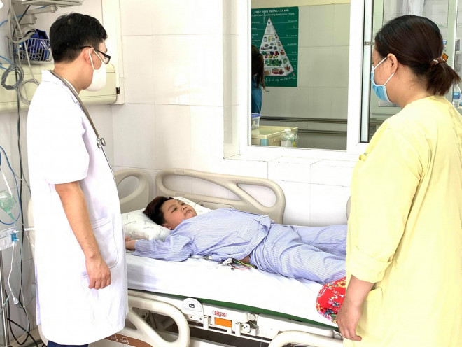 Bệnh nhi đang điều trị tại BV Sản Nhi Quảng Ninh&nbsp;
