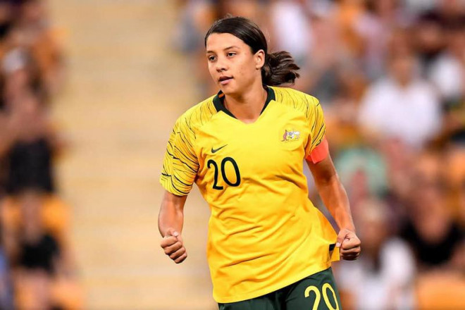 Sam Kerr ghi ba bàn thắng ở lượt đi và về vòng Play off vào lưới tuyển Việt Nam.