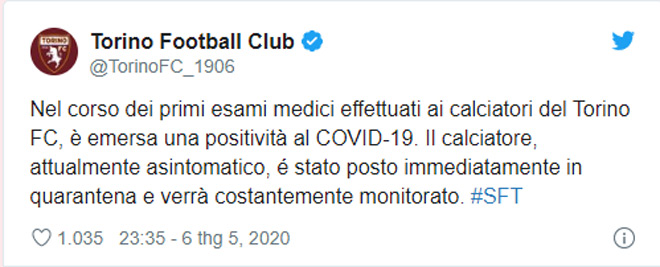 Ronaldo - Juventus lo sốt vó khi Serie A lại có ca nhiễm Covid-19? - 2