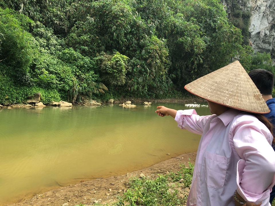 Nơi phát hiện thi thể 4 mẹ con dưới suối.