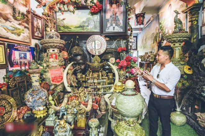 Ngôi nhà độc - dị - lạ chỉ có ở Hưng Yên, trưng bày hàng trăm đồ phong thủy ngoài mặt đường - 3