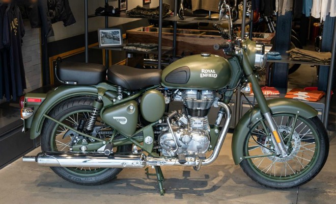 Royal Enfield Classic Battle Green 500.