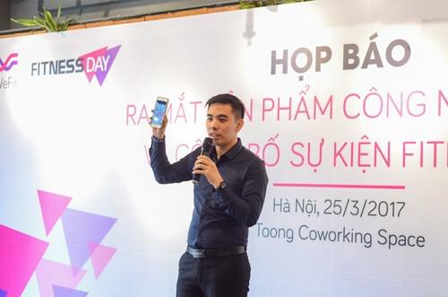 Nguyễn Khôi - CEO &amp; Founder ứng dụng WeFit trong buổi ra mắt ứng dụng