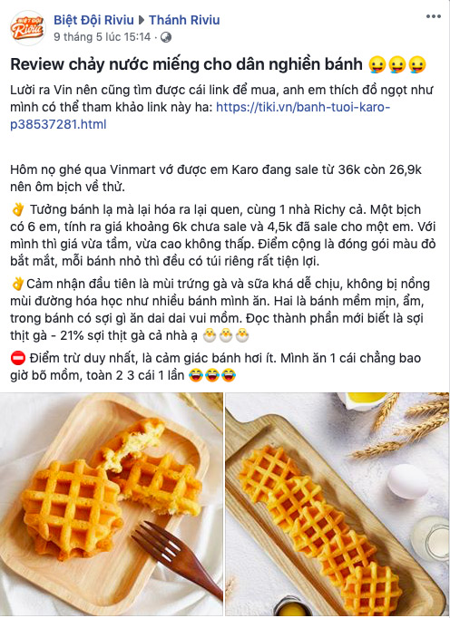Bánh Karo trứng tươi chà bông chinh phục người dùng nhờ hương vị thơm ngon và chất bánh mềm mịn, dai dai